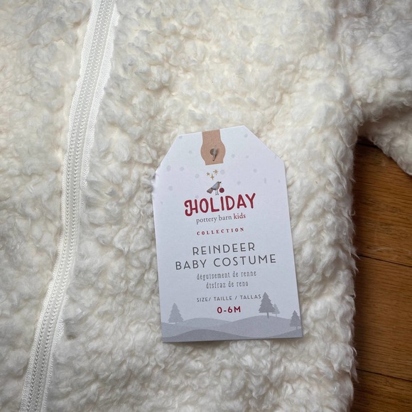NWT Pottery Barn Kids PBK Infant Reindeer Holiday Costume (0-6Months) - Picture 5 of 6